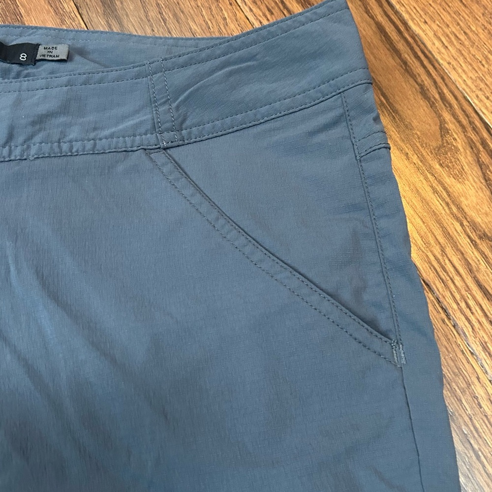 PrAna Jasmine Knicker Hiking Capri Gray Outdoor Pants Size 8 - Picture 4 of 10